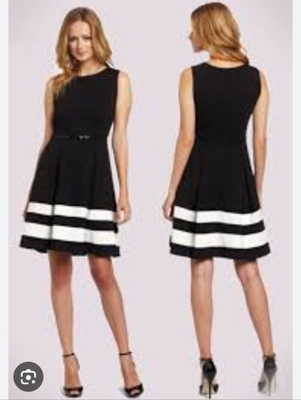 Calvin Klein Plus Size Career Dress Minimalist Mod 60s Style